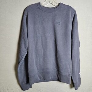 Champion Reverse Weave Crewneck Sweatshirt Mens L Navy Blue Pullover